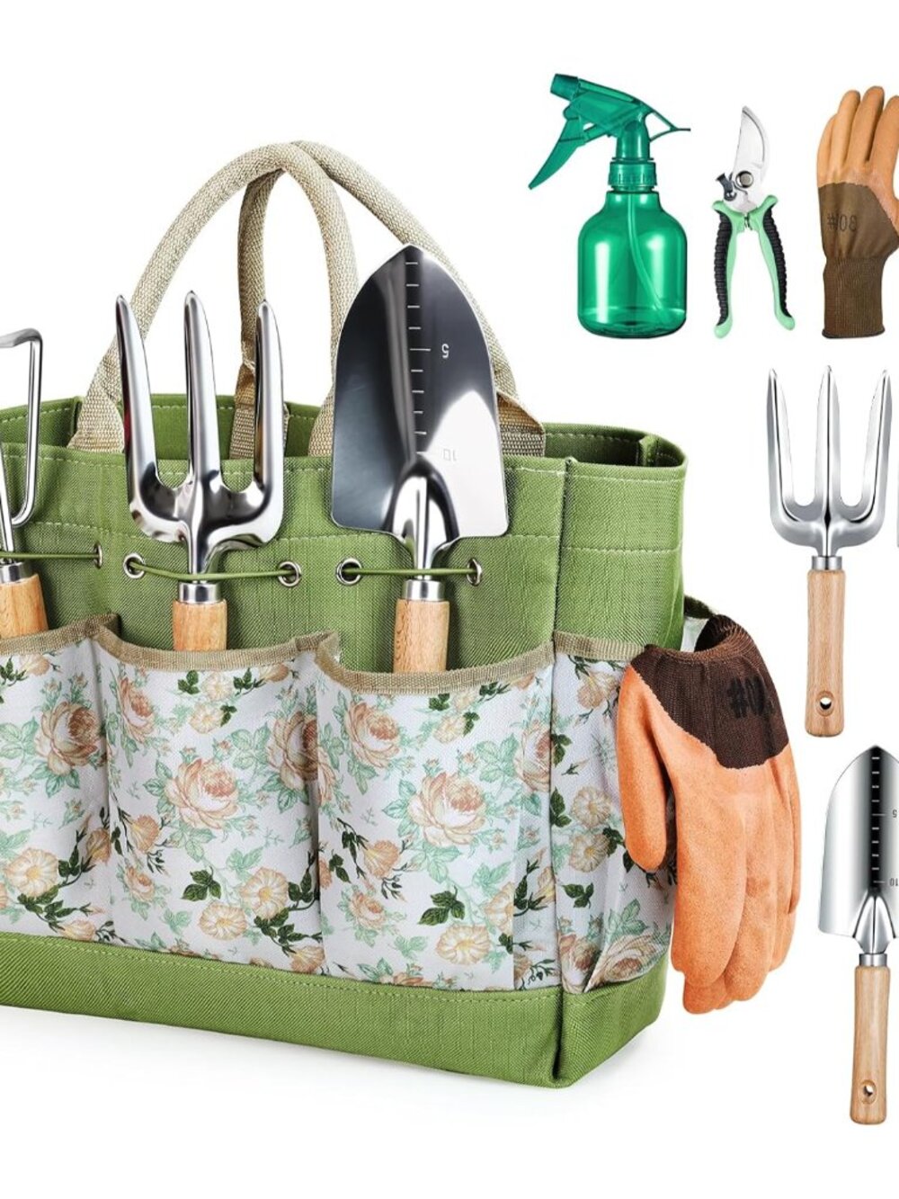 Heavy Duty Gardening Tools with Handbag, Gardening Gifts for Women
